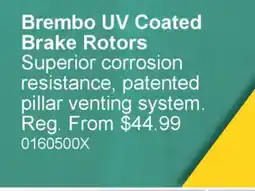 PartSource Brembo UV Coated Brake Rotors offer
