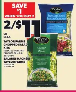 Independent City Market TAYLOR FARMS CHOPPED SALAD KITS, 267-383 G offer