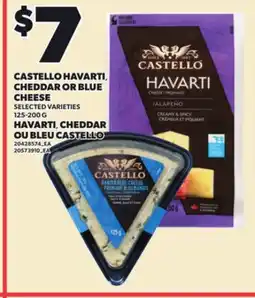 Independent City Market CASTELLO HAVARTI, CHEDDAR OR BLUE CHEESE, 125-200 G offer