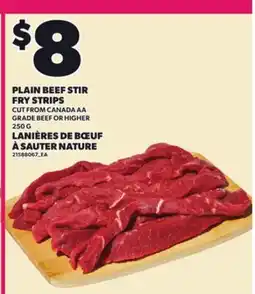 Independent City Market PLAIN BEEF STIR FRY STRIPS, 250 G offer