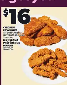 Independent City Market CHICKEN FAVORITES, 320-870 G offer