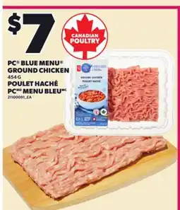 Independent City Market PC BLUE MENU GROUND CHICKEN, 454 G offer