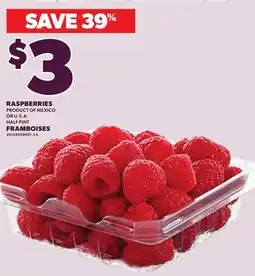 Independent City Market RASPBERRIES, HALF PINT offer