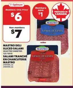 Independent City Market MASTRO DELI SLICED SALAMI, 125/150 G offer