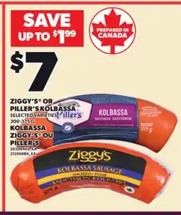 Independent City Market ZIGGY'S OR PILLER'S KOLBASSA, 300-375 G offer