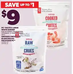 Independent City Market PC PACIFIC LARGE WHITE SHRIMP, 400 G offer