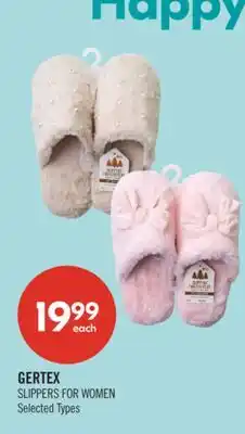 Shoppers Drug Mart GERTEX SLIPPERS FOR WOMEN offer