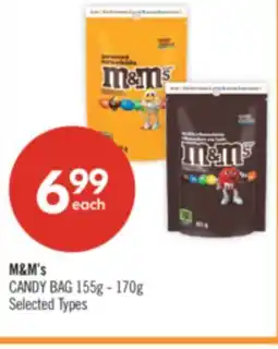 Shoppers Drug Mart M&M's CANDY BAG offer