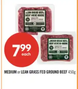 Shoppers Drug Mart MEDIUM or LEAN GRASS FED GROUND BEEF offer