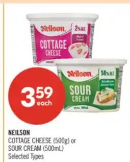Shoppers Drug Mart NEILSON COTTAGE CHEESE (500g) or SOUR CREAM (500mL) offer