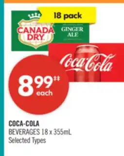 Shoppers Drug Mart COCA-COLA BEVERAGES 18 x 355mL offer