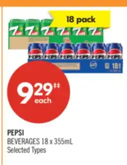 Shoppers Drug Mart PEPSI BEVERAGES 18 x 355mL offer