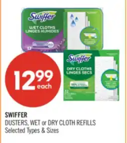 Shoppers Drug Mart SWIFFER DUSTERS, WET or DRY CLOTH REFILLS offer