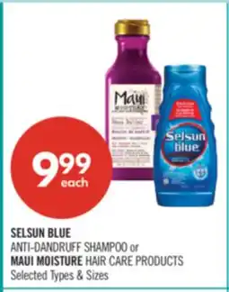 Shoppers Drug Mart SELSUN BLUE ANTI-DANDRUFF SHAMPOO or MAUI MOISTURE HAIR CARE PRODUCTS offer