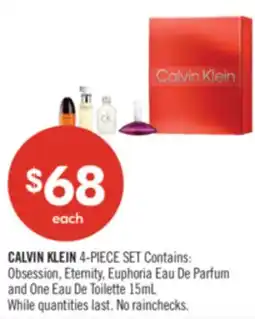 Shoppers Drug Mart CALVIN KLEIN 4-PIECE offer
