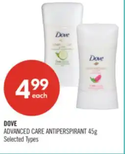 Shoppers Drug Mart DOVE ADVANCED CARE ANTIPERSPIRANT offer