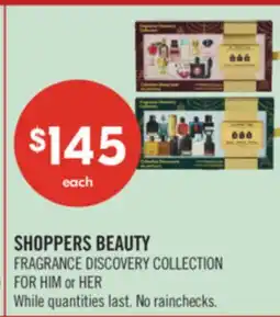Shoppers Drug Mart SHOPPERS BEAUTY FRAGRANCE DISCOVERY COLLECTION FOR HIM or HER offer