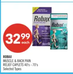 Shoppers Drug Mart ROBAX MUSCLE & BACK PAIN RELIEF CAPLETS offer