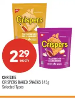 Shoppers Drug Mart CHRISTIE CRISPERS BAKED SNACKS offer