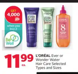 Rexall L'ORÉAL Ever or Wonder Water Hair Care offer