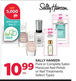 Rexall SALLY HANSEN Pure or Complete Salon Manicure Nail Polish or Nail Treatments offer