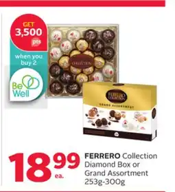 Rexall FERRERO Collection Diamond Box or Grand Assortment offer