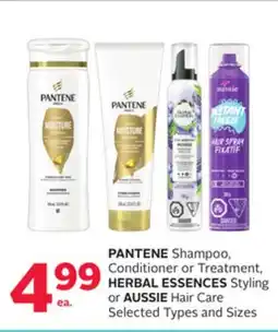 Rexall PANTENE Shampoo, Conditioner or Treatment, HERBAL ESSENCES Styling or AUSSIE Hair Care offer
