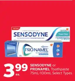 Rexall SENSODYNE or PRONAMEL Toothpaste offer