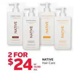 Rexall NATIVE Hair Care offer