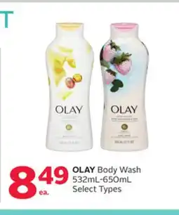 Rexall OLAY Body Wash offer