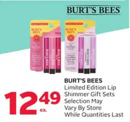 Rexall BURT'S BEES Limited Edition Lip Shimmer Gift Sets offer