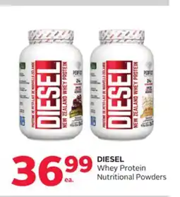 Rexall DIESEL Whey Protein Nutritional Powders offer