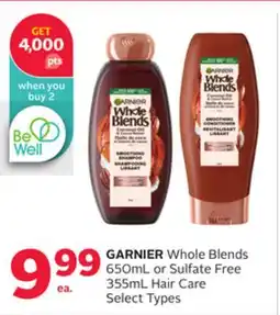 Rexall GARNIER Whole Blends 650mL or Sulfate Free 355mL Hair Care offer