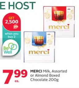 Rexall MERCI Milk, Assorted or Almond Boxed Chocolate offer