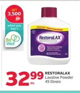 Rexall RESTORALAX Laxative Powder 45 Doses offer
