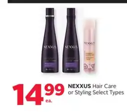 Rexall NEXXUS Hair Care or Styling offer
