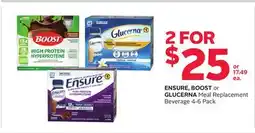 Rexall ENSURE, BOOST or GLUCERNA Meal Replacement Beverage offer