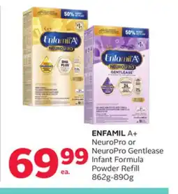 Rexall ENFAMIL A + NeuroPro or NeuroPro Gentlease Infant Formula Powder Refill offer