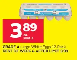 Rexall GRADE A Large White Eggs offer