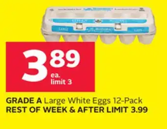Rexall GRADE A Large White Eggs offer