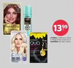 Rexall L' ORÉAL Preference, Féria or Magic Root Cover Up or GARNIER Olia Hair Colour offer