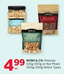 Rexall NOSH & CO. Peanuts 525g-550g or Nut Mixes 200g-250g offer