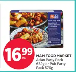 Rexall M&M FOOD MARKET Asian Party Pack 632g or Pub Party Pack 576g offer
