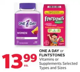 Rexall ONE A DAY or FLINTSTONES Vitamins or Supplements offer