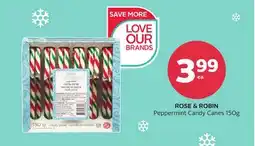 Rexall ROSE & ROBIN Peppermint Candy Canes offer