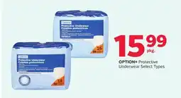 Rexall OPTION + Protective Underwear offer
