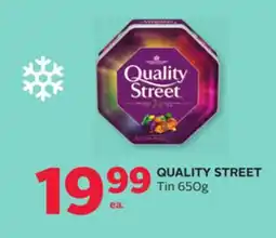 Rexall QUALITY STREET Tin offer