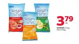 Rexall QUAKER Crispy Minis offer