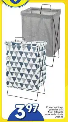 Rossy Asst. foldable laundry baskets offer