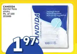 Rossy CANDIDA Dental floss sticks offer